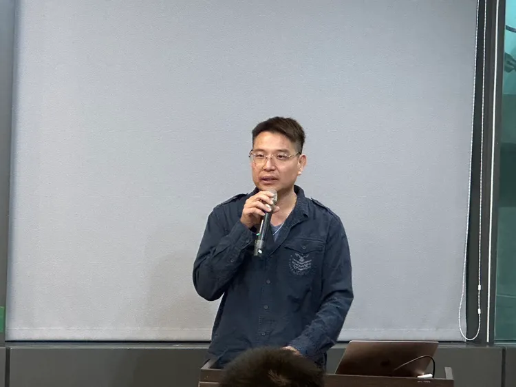 余爸爸。陳怡文攝