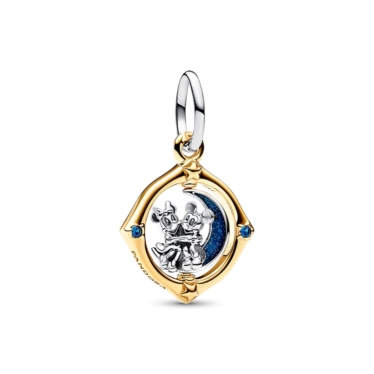 迪士尼《米奇與米妮》造型旋轉月亮雙色吊飾，2880元。品牌提供