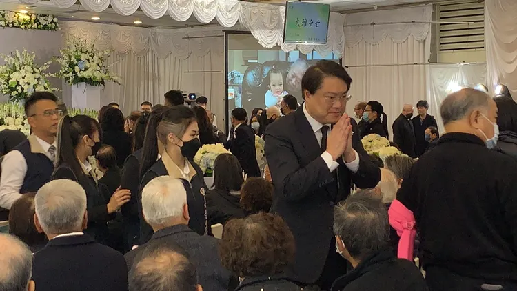 林右昌到場致意。記者葉先鵬攝