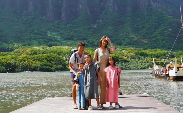 隋棠一家5口。翻攝隋棠臉書