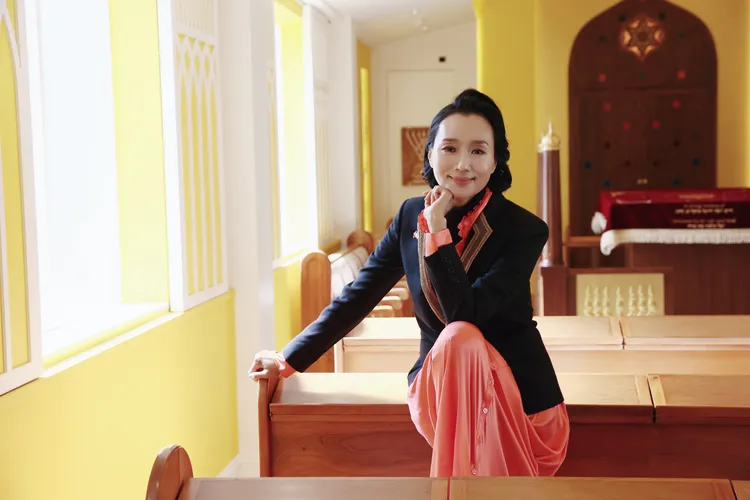 坣娜近年投身公益與瑜伽教學，更力促台猶文化交流。彭欣偉攝