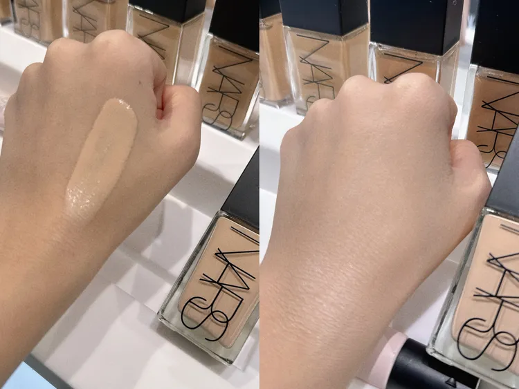 裸肌萃粉底精華人氣色號#MONT BLANC。張家玲攝