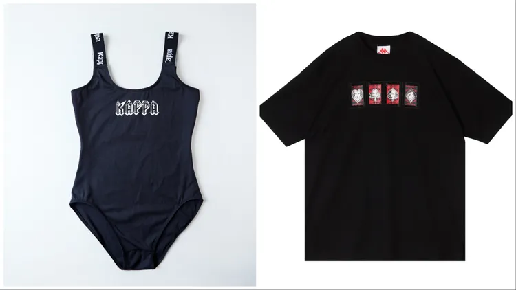 DJ昆娜高衩連身衣（左）2180元、DJ昆娜短T（右）1480元。品牌提供