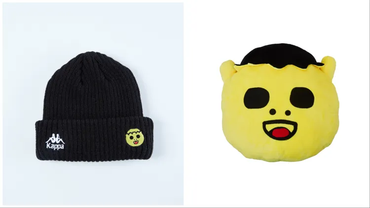 大腸王毛帽（左）1280元、大腸王娃娃（右）1080元。品牌提供
