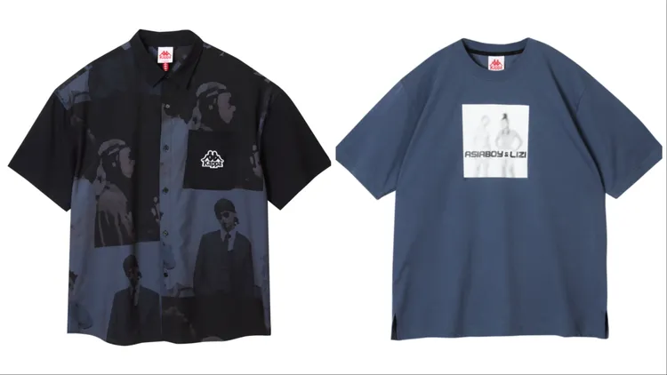 藥栗印花襯衫（左）2480元、藥栗短T（右）1480元。品牌提供