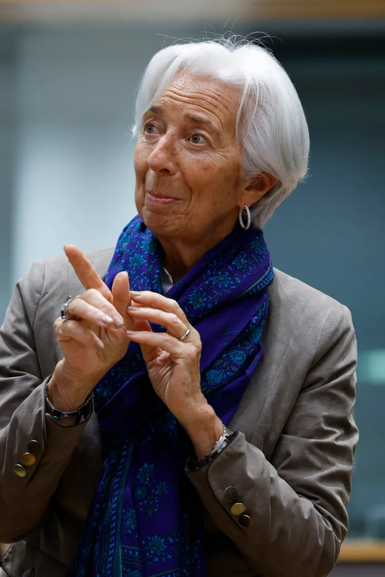 拉加德15日在布魯塞爾的歐洲議會與歐洲各國外長談話。美聯社