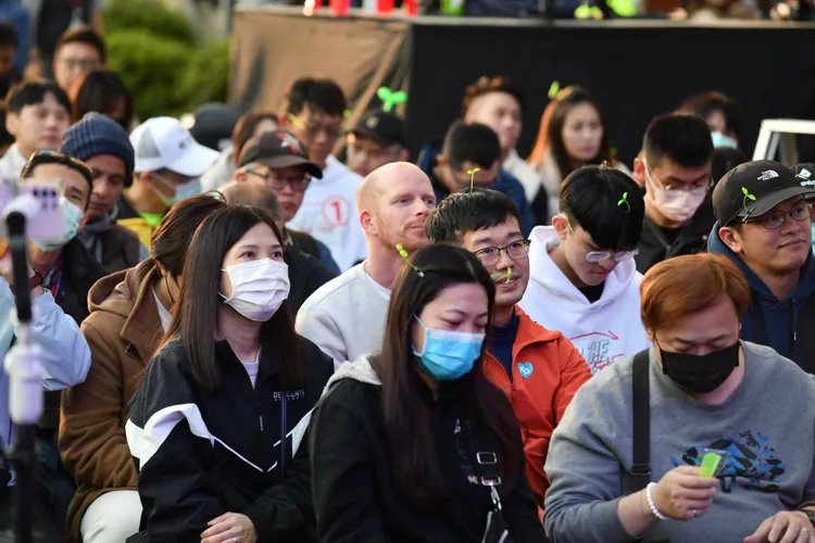 柯文哲競總外現況。攝影中心