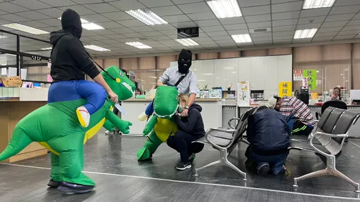 勇者鬥惡龍！　龜山警創意防搶演練