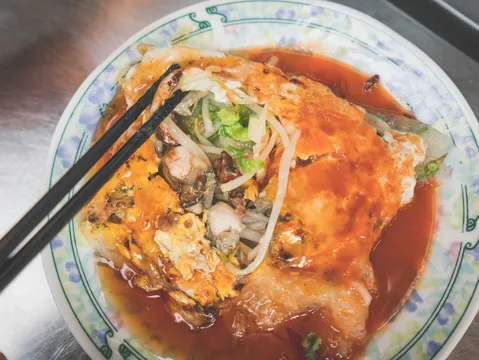 台南美食蚵仔煎。市府提供