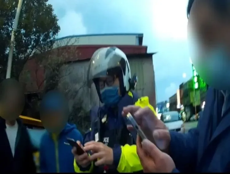 警方到場制止。桃園警分局提供