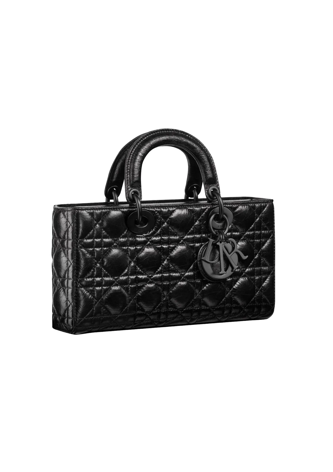 D-Joy黑色籐格裂纹小牛皮中型提包，17万元。品牌提供