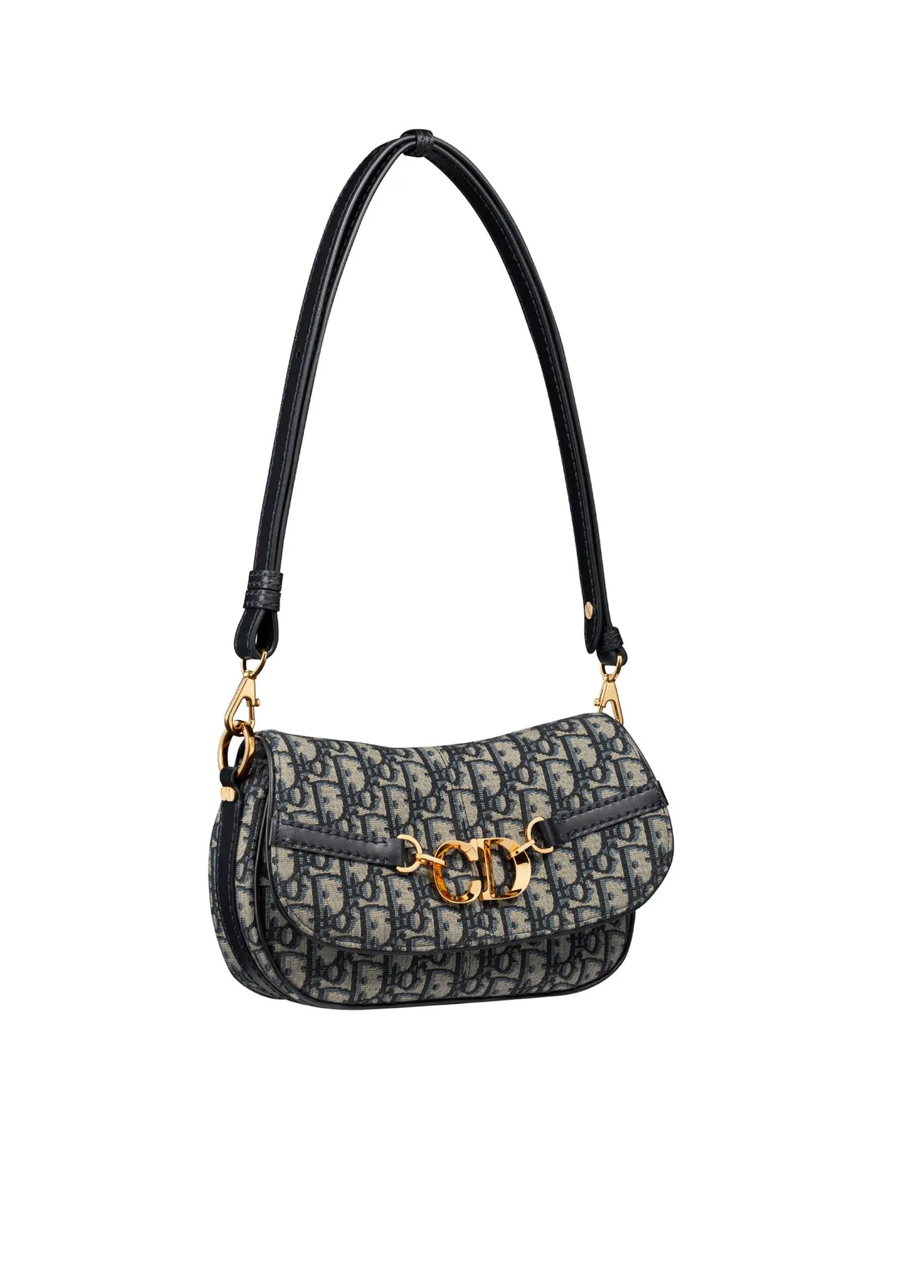 CD Besace Oblique图腾与蓝色小牛皮提包，12万元。品牌提供