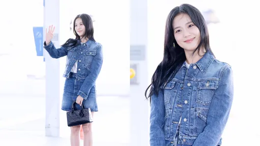 Jisoo老板出发看秀好青春　穿DIOR丹宁短裙俏丽晒美腿