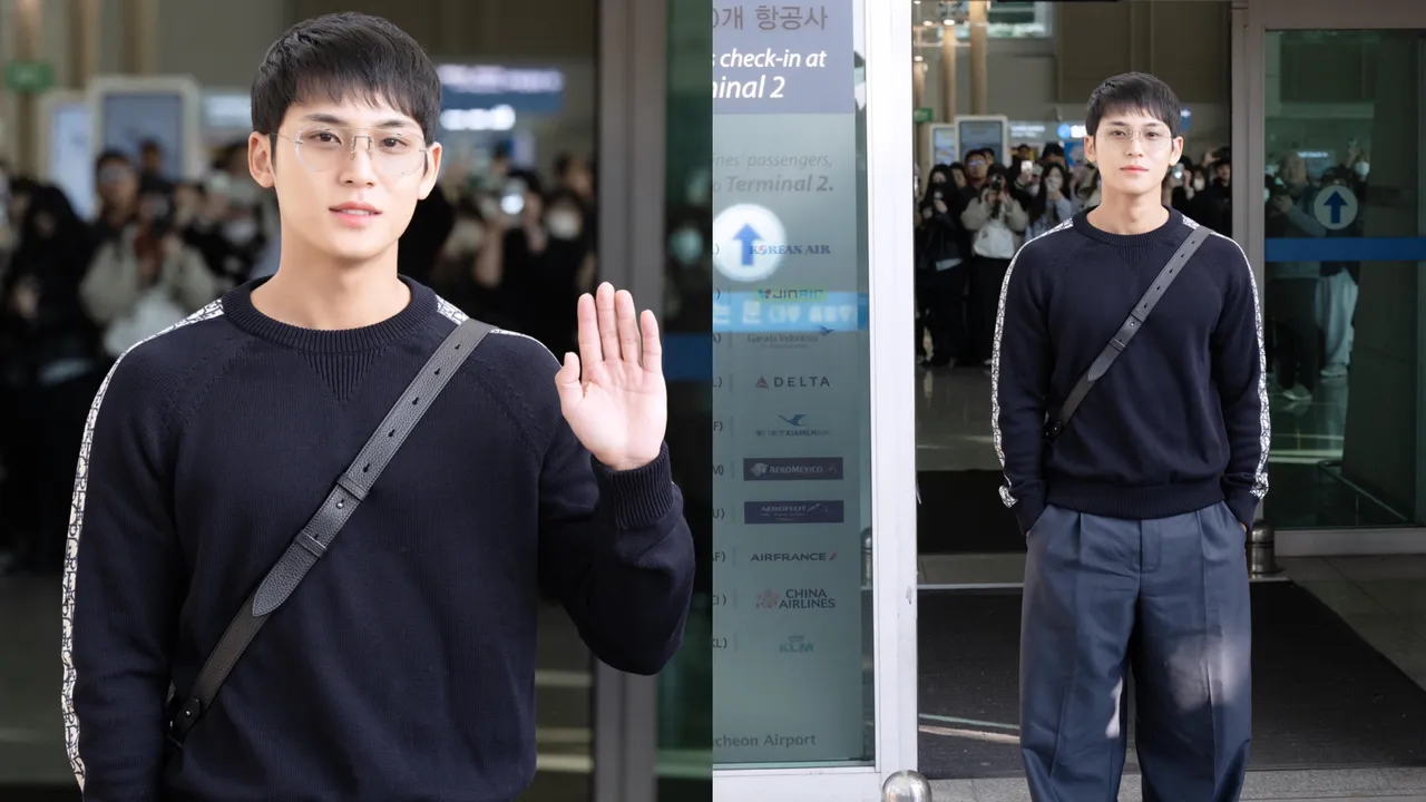 韩国男团SEVENTEEN成员金珉奎。品牌提供