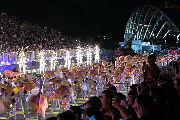 新加坡2024年「妝藝大遊行」23日、24日舉行，今年有超過3500名表演者參與。新華社