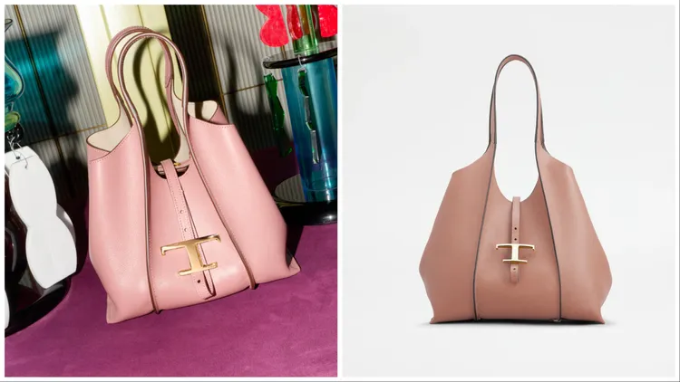 TOD'S T Timeless玫瑰色小型托特包，6萬8900元。品牌提供