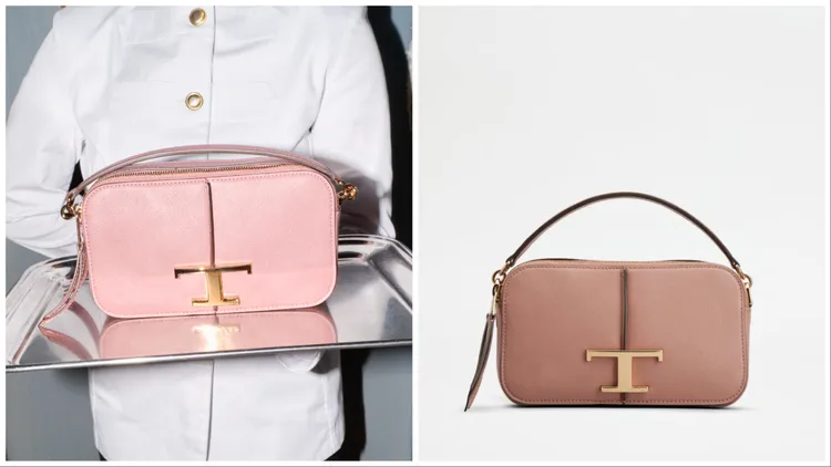 TOD'S T Timeless玫瑰色迷你相機包，6萬3700元。品牌提供