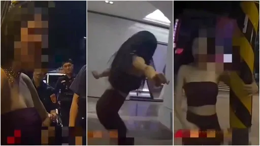 賓士胸狠妹出怪招!酒測前先深蹲跳「鋼管舞」 結局符合期望值