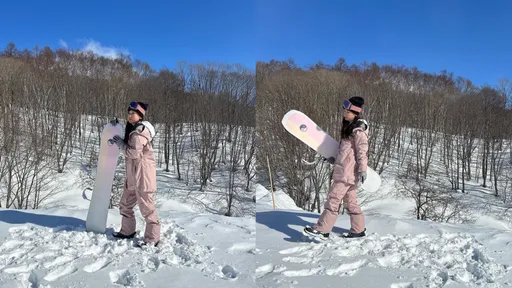 名媛李晶晶原來這麼帥! 北海道粉嫩滑雪炫出跳躍技