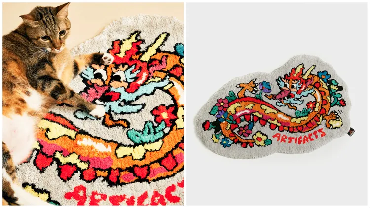 走龍毯造型地毯，2980元。品牌提供