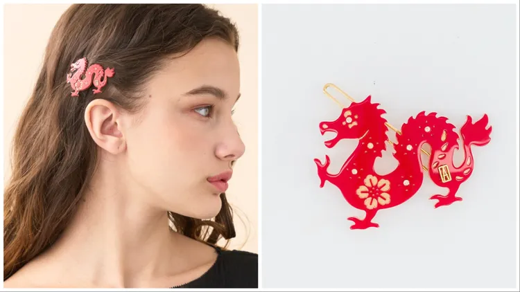 祥龍獻瑞豆扣夾，3100元。品牌提供