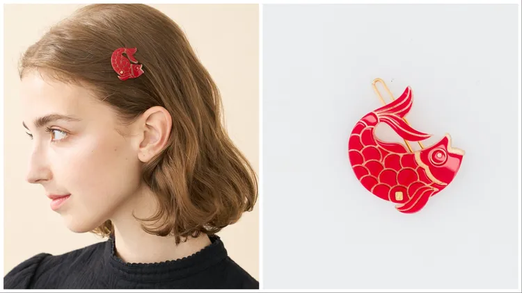 鯉躍龍門豆扣夾，2900元。品牌提供