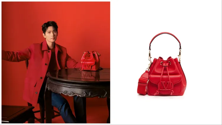 Valentino Garavani Locò Bucket Bag，8萬2000元。品牌提供