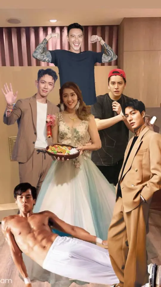 還有網友讓她所有夢想一次實現，並寫道：「一次滿足」！翻攝《P圖公社》社團