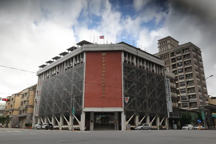 台中市警局第三分局。資料照片