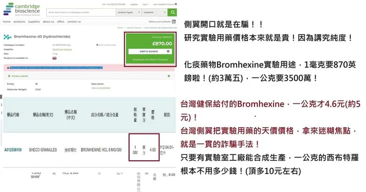 蘇一峰駁斥「西布特羅天價」說。取自蘇一峰臉書