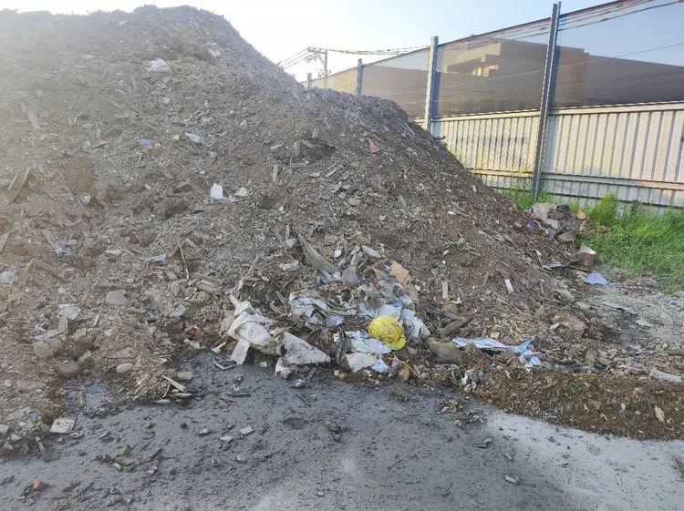 私收廢棄物。桃園地檢署提供