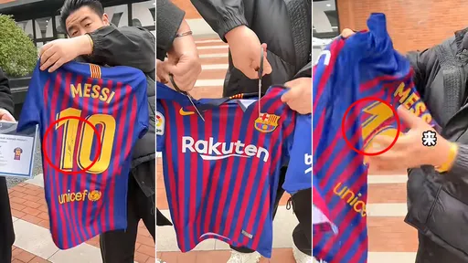 中國人「抵制梅西」攏系假 毀滅13萬親簽球衣!這裡露餡了