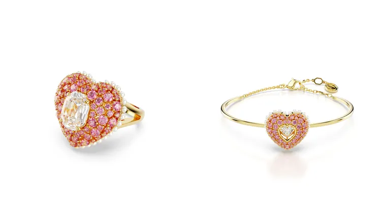 Hyperbola 戒指（左）8500元、Hyperbola手鐲（右）7450元。品牌提供