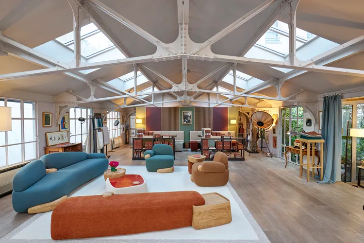 Loro Piana巴黎裝潢展展場。品牌提供