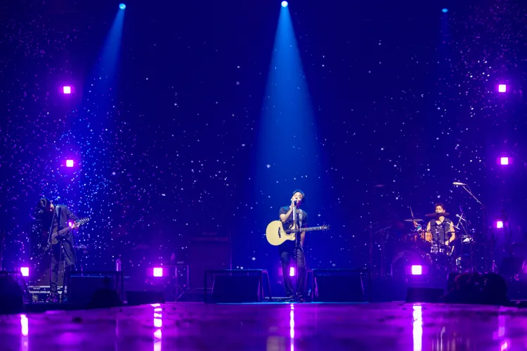 貝斯手李正信（左起）、主唱鄭容和、鼓手姜敏赫首次以3人組身分來台。希林國際提供