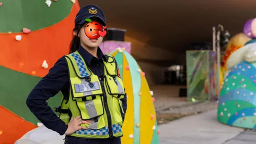 台中灯会警花红了!基层警却呛「这人」:占爽缺专门耍宝?
