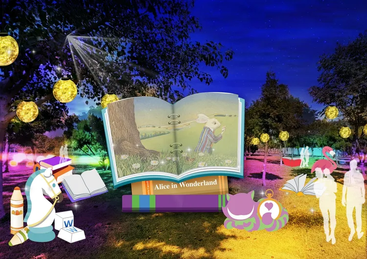 台中市教育局的神奇魔法書。模擬圖、市府提供