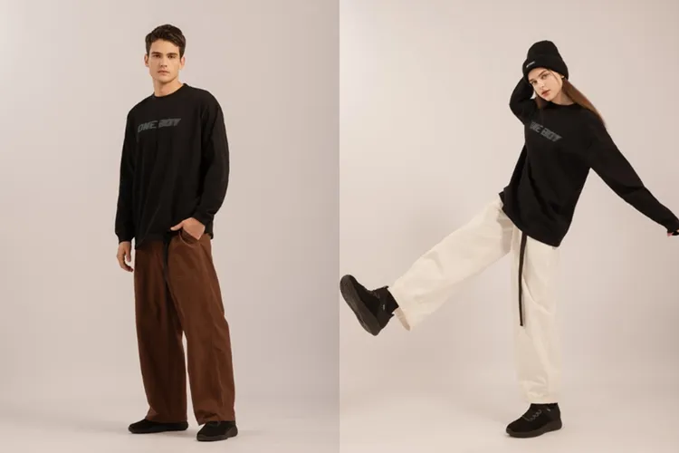 顏色簡單的素面T恤，是秋冬必備款，內穿外搭都好看。