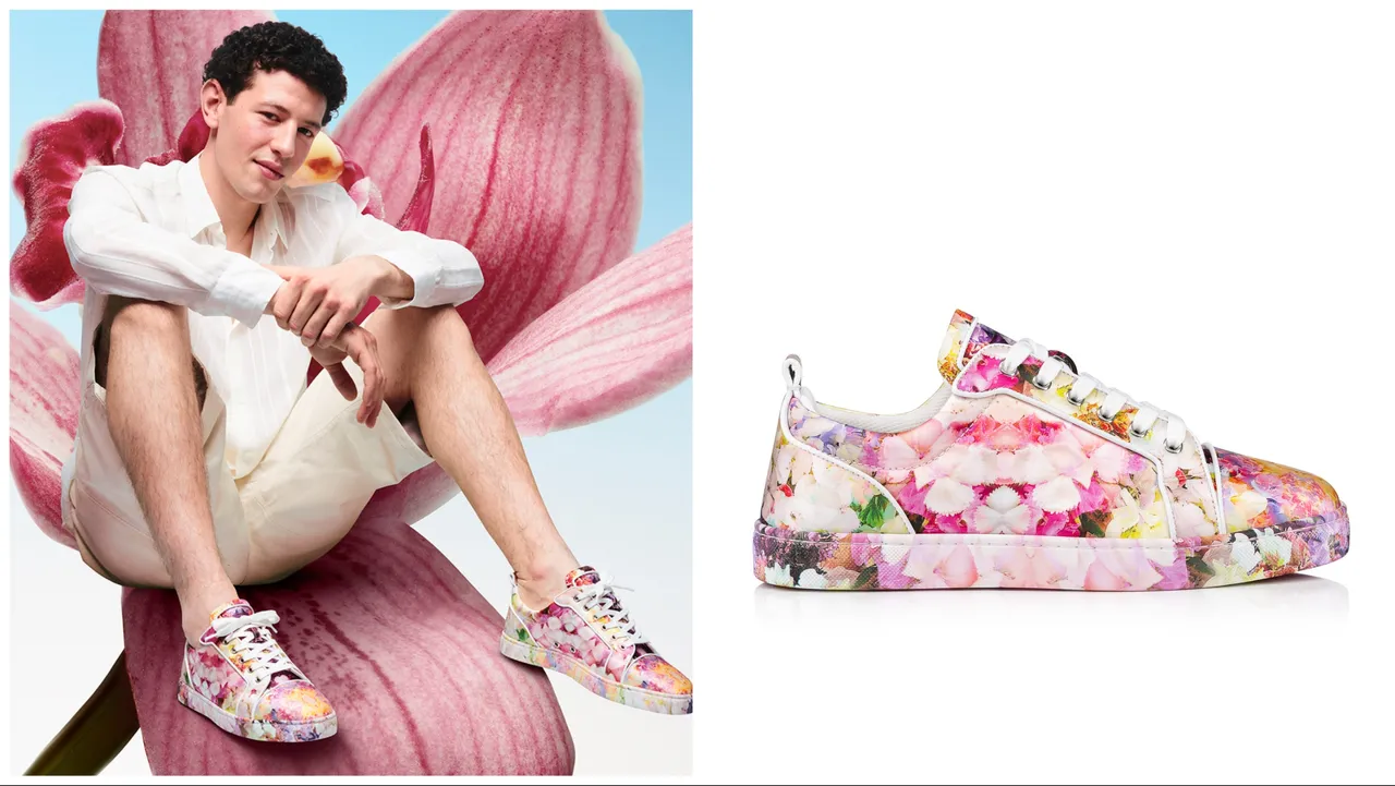 Louis Junior Orlato Blooming印花球鞋,3萬3000元。品牌提供