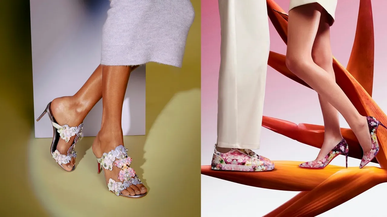 Christian Louboutin推出「Blooming花卉印花」及「Flora手工花朵」系列單品。品牌提供