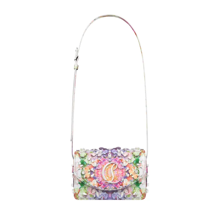 Loubi54 花朵裝飾斜背包，11萬3400元。品牌提供