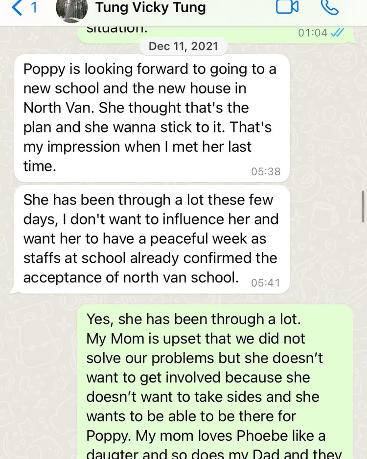 夏克立公開與鄰居董小姐的對話截圖。翻攝xiakeli IG