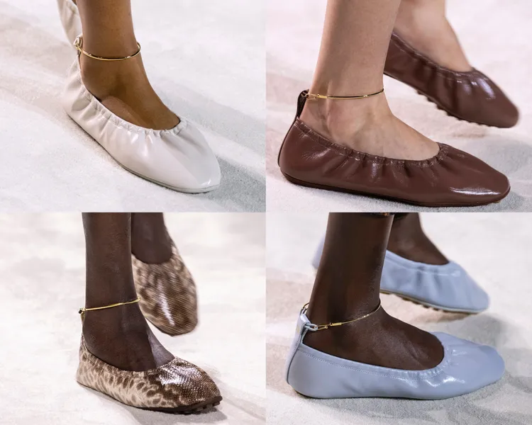 FENDI 2024春夏Filo芭蕾舞鞋。品牌提供
