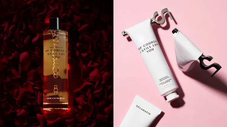 SELAHATIN我當然愛你漱口水（左圖）200ml／880元、牙膏65ml／420元。品牌提供