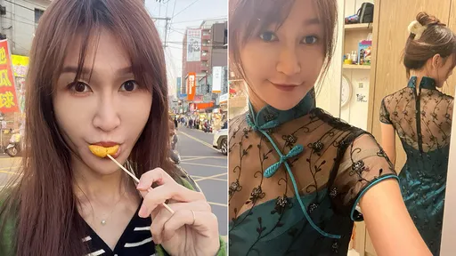 PTT乳神歸來！qn鏤空旗袍「小露長輩」　網嗨：年初一就這麼辣