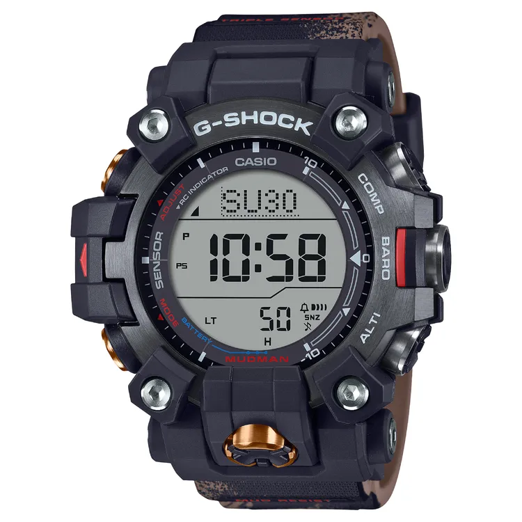 G-SHOCK X TOYOTA全新聯名腕錶GW-9500TLC-1，1萬4000元。品牌提供