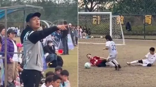 真少林足球?教練指揮小球員「對著人踢」 裁判不管稱沒法罰