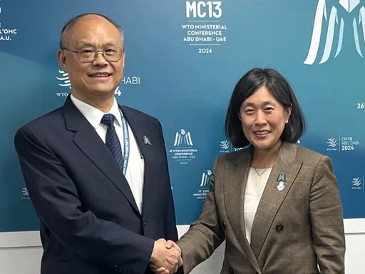 鄧振中赴阿布達比會晤戴琪 揪非市場經濟國家不公平補貼妨害世貿體系