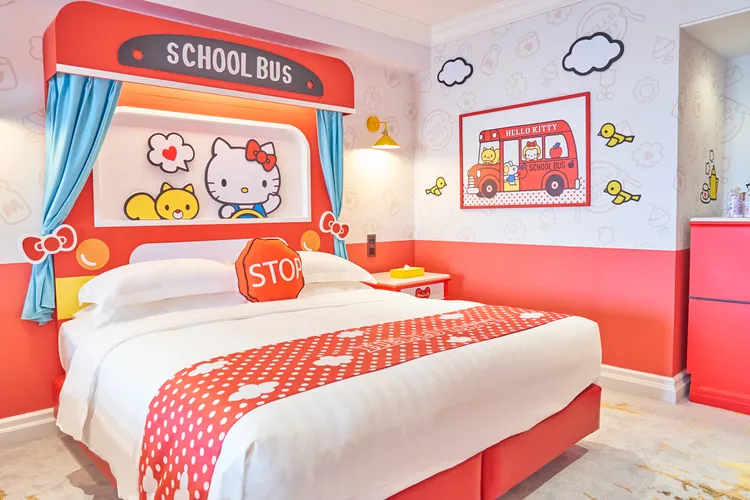 高雄漢來大飯店三麗鷗主題房。業者提供