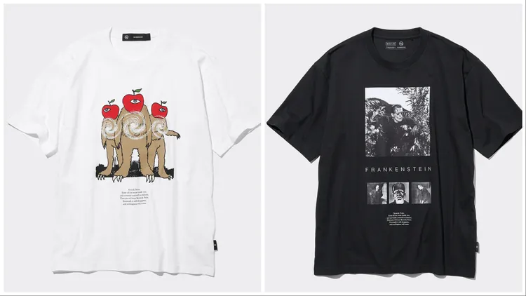 印花T恤（左）、DRY華夫格T恤（右）$590元。品牌提供